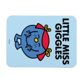 Miss Giggles | Zwarte briefing Magneet (Horizontaal)