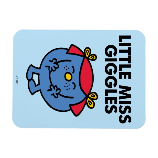 Miss Giggles | Zwarte briefing Magneet (Horizontaal)