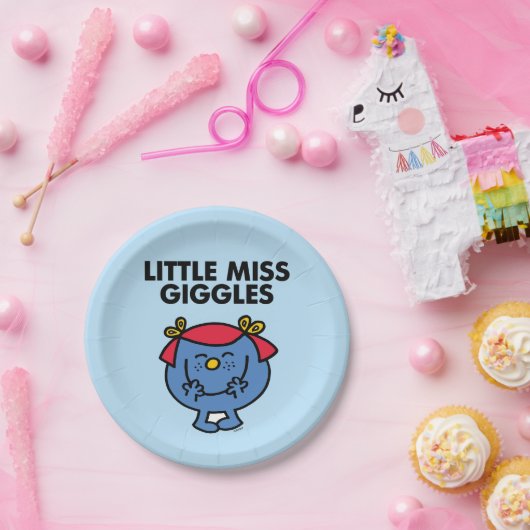 Miss Giggles | Zwarte briefing Papieren Bordje (Feest)