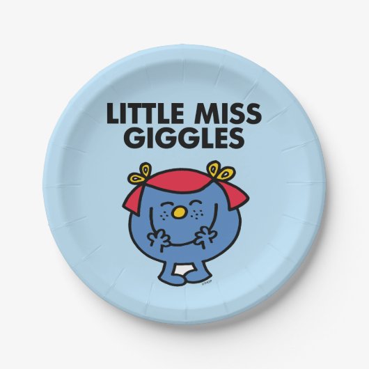 Miss Giggles | Zwarte briefing Papieren Bordje (Voorkant)