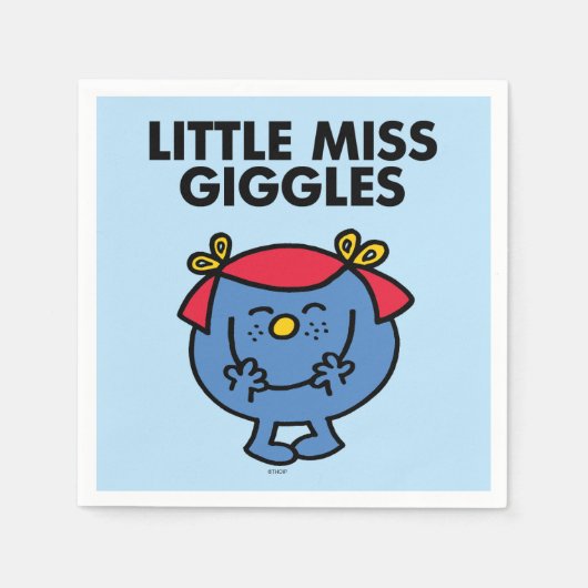 Miss Giggles | Zwarte briefing Servetten (Voorkant)