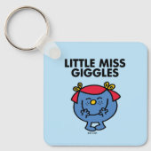 Miss Giggles | Zwarte briefing Sleutelhanger (Voorkant)