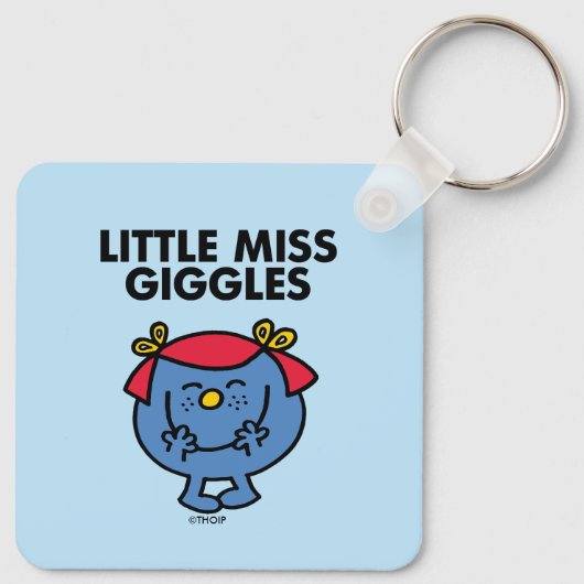 Miss Giggles | Zwarte briefing Sleutelhanger (Achterkant)