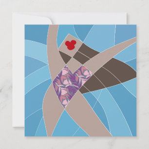 Miss Gigi Beach Babe Zwemkleding Model Kunst Kaart