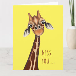Miss. Giraffe Wenskaart Kaart