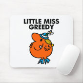 Miss Greedy likt aan haar lippen Muismat (Met muis)
