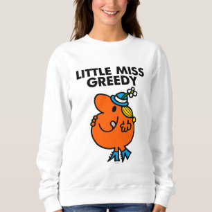 Miss Greedy likt aan haar lippen Trui