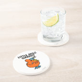 Miss Greedy likt aan haar lippen Zandsteen Onderzetter (Zijkant)