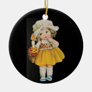  Miss Halloween Keramisch Ornament