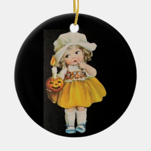  Miss Halloween Keramisch Ornament (Voorkant)