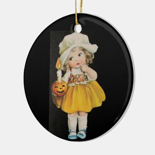 Miss Halloween Keramisch Ornament (Links)