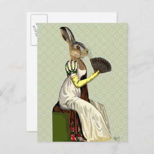 Miss Hare 2 Briefkaart (Voorkant / Achterkant)