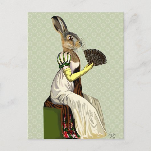 Miss Hare 2 Briefkaart (Voorkant)