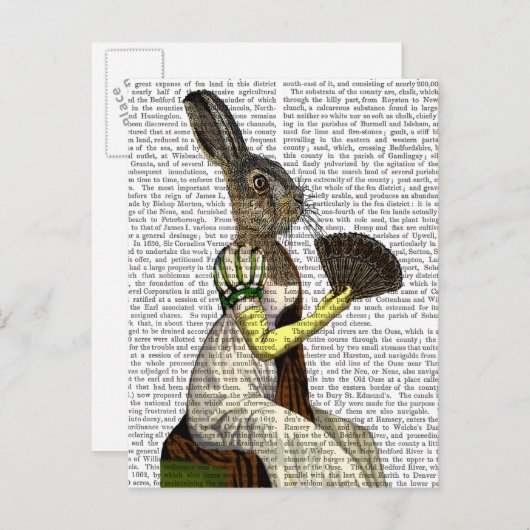 Miss Hare Briefkaart (Voorkant / Achterkant)