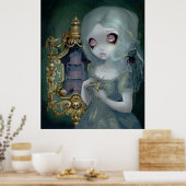 Miss Havisham ART PRINT Gothic Bride (Keuken)