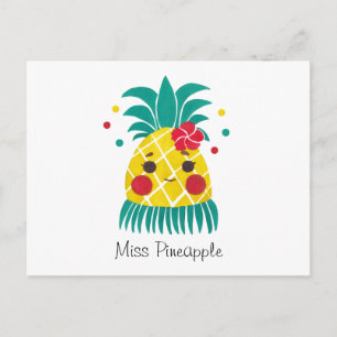 Miss Hawaiian Pineapple Briefkaart