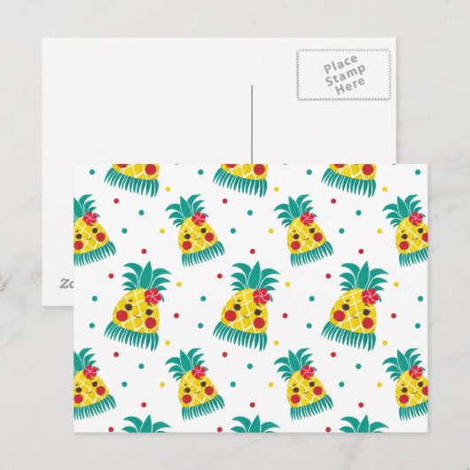 Miss Hawaiian Pineapple Briefkaart (Voorkant / Achterkant)