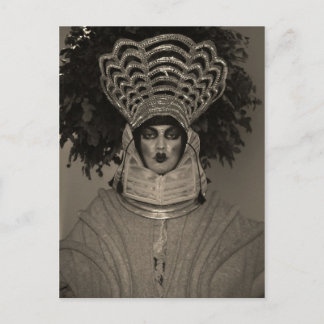 Miss Hryggur portretbriefkaart Briefkaart