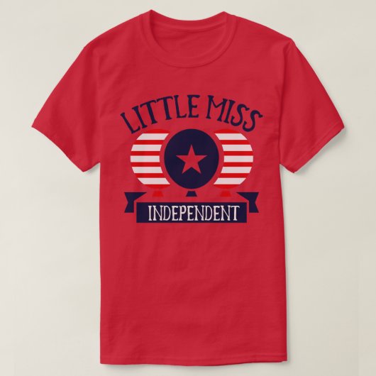 Miss Independent 4 juli T-shirt (Design voorkant)