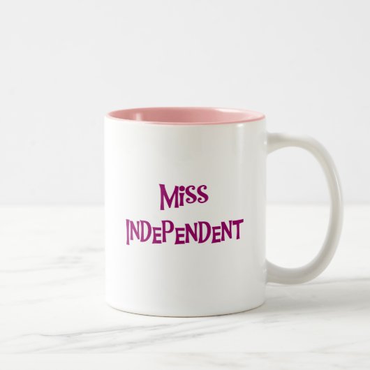 Miss Independent Tshirts en Gifts Tweekleurige Koffiemok (Rechts)
