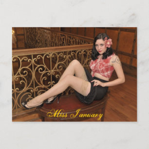 Miss Januari-Briefkaart Briefkaart