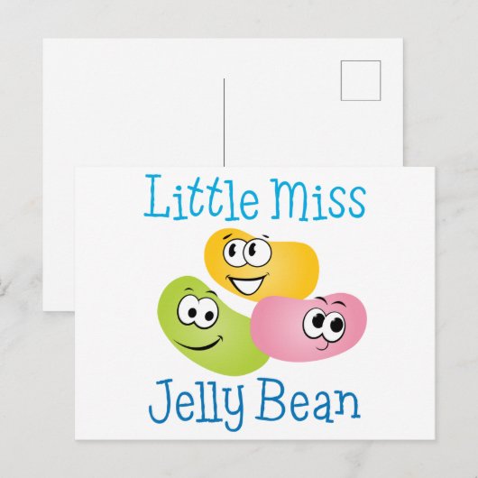 Miss Jelly Bean Briefkaart (Voorkant / Achterkant)