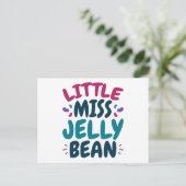 Miss Jelly Bean Easter Snoep Nickname Briefkaart (Staand voorkant)