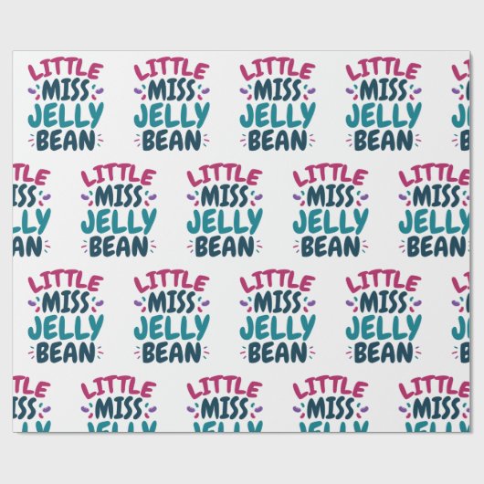 Miss Jelly Bean Easter Snoep Nickname Cadeaupapier (Vlak)