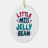 Miss Jelly Bean Easter Snoep Nickname Keramisch Ornament (Rechts)