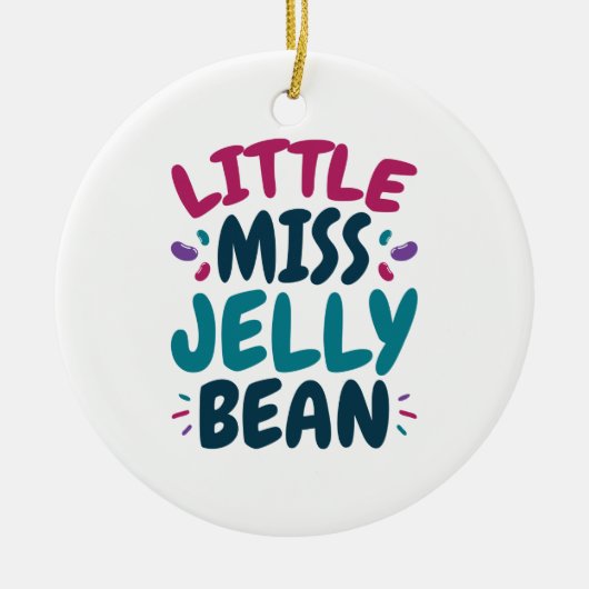 Miss Jelly Bean Easter Snoep Nickname Keramisch Ornament (Voorkant)