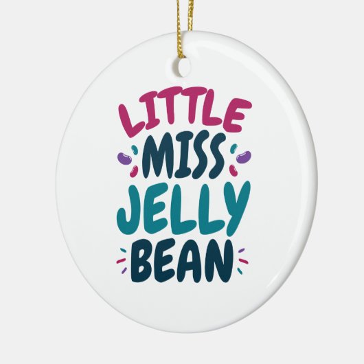 Miss Jelly Bean Easter Snoep Nickname Keramisch Ornament (Links)