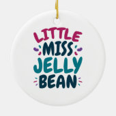 Miss Jelly Bean Easter Snoep Nickname Keramisch Ornament (Achterkant)