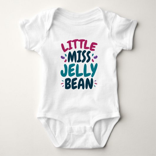 Miss Jelly Bean Easter Snoep Nickname Romper (Voorkant)