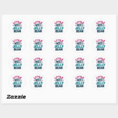 Miss Jelly Bean Easter Snoep Nickname Ronde Sticker (Vel)