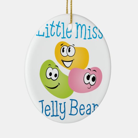 Miss Jelly Bean Keramisch Ornament (Rechts)