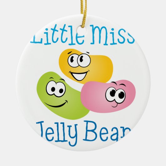 Miss Jelly Bean Keramisch Ornament (Voorkant)