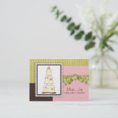 Miss. Jen Cake Chubby Visitekaartjes (Staand voorkant)