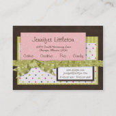 Miss. Jen Cake Chubby Visitekaartjes (Achterkant)