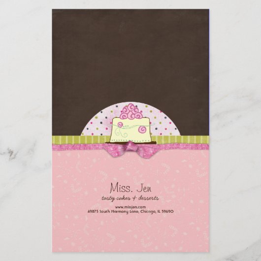 Miss. Jen Cake Snoep Bar Wrappers Briefpapier (Voorkant)