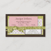 Miss. Jen Cake Visitekaartjes (Achterkant)