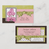 Miss. Jen Just Lolli Visitekaartjes (Voorkant / Achterkant)