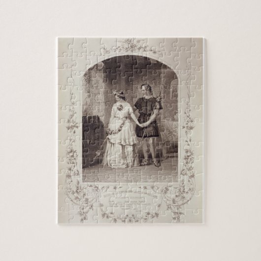 Miss Jenny Marston als Perdita en Mr F. Robinson a Legpuzzel (Verticaal)