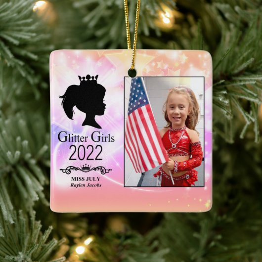 Miss Juli 2022 Keramisch Ornament (Boom)