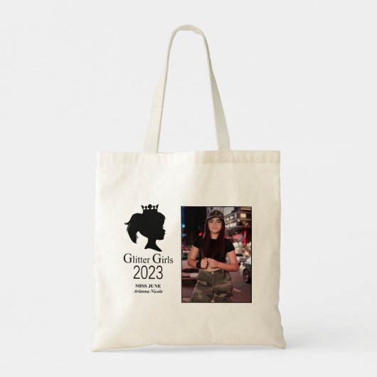 Miss June 2023 Canvas tas (Achterkant)