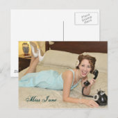 Miss June-Briefkaart Briefkaart (Voorkant / Achterkant)