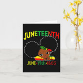 Miss Juneteenth Celebrate, 19 juni Bl. Kaart (Gele Bloem)