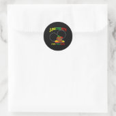 Miss Juneteenth Celebrate, 19 juni Bl. Ronde Sticker (Tas)