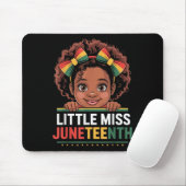 Miss Juneteenth Vrijheid Zwarte Amerikaanse Afrika Muismat (Met muis)