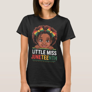 Miss Juneteenth Vrijheid Zwarte Amerikaanse Afrika T-shirt