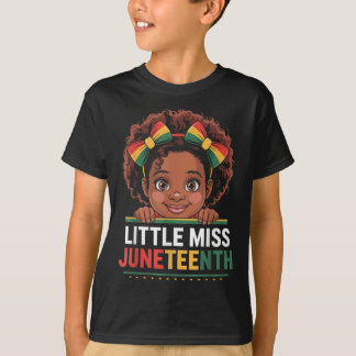 Miss Juneteenth Vrijheid Zwarte Amerikaanse Afrika T-shirt